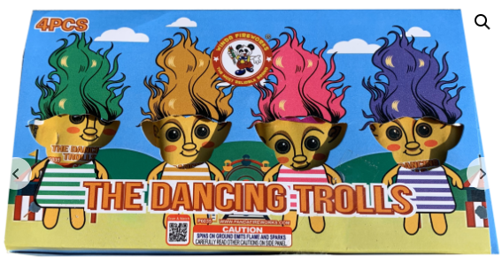 The Dancing Trolls (pack of 4)