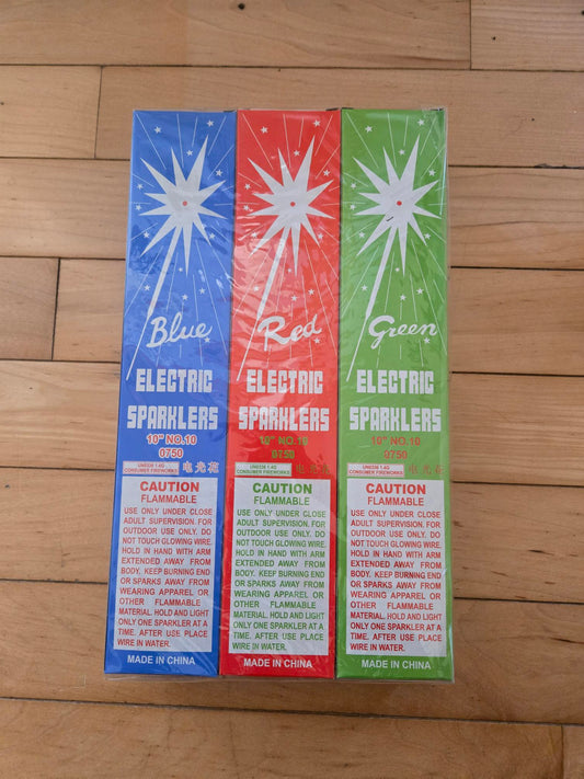 #10 Bamboo Color Sparkler (3 pack = 24 total sparklers)